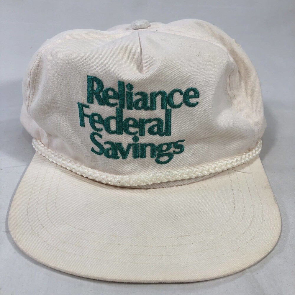 VINTAGE RELIANCE FEDERAL SAVINGS HAT CAP TRUCKER ONE SIZE FITS MOST ADJUSTABLE